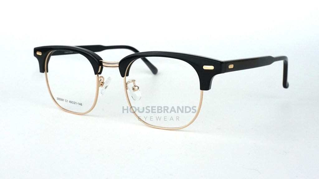 Lincoln Onyx and Gold Clubmasters (S8509Y-C1)