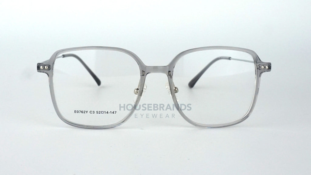Mist Translucent Grey Rectangular Frames (E0762Y-C3)
