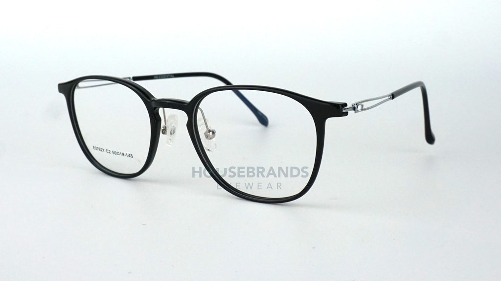 Midnight Onyx Slim Oval Frames (E3762Y-C2)