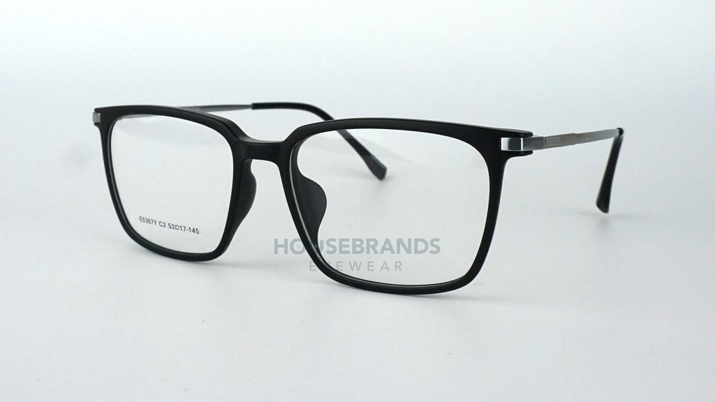 Vanguard Matte Black Square Frames (E5367Y-C2)