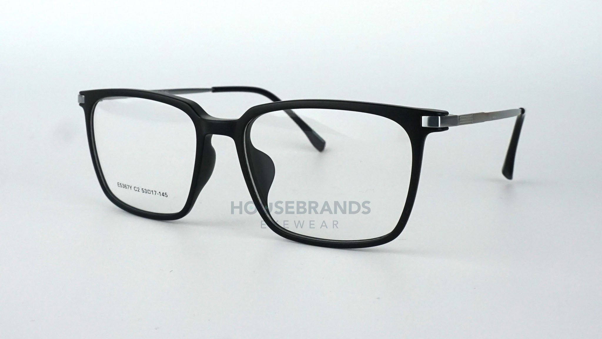 Vanguard Matte Black Square Frames (E5367Y-C2)