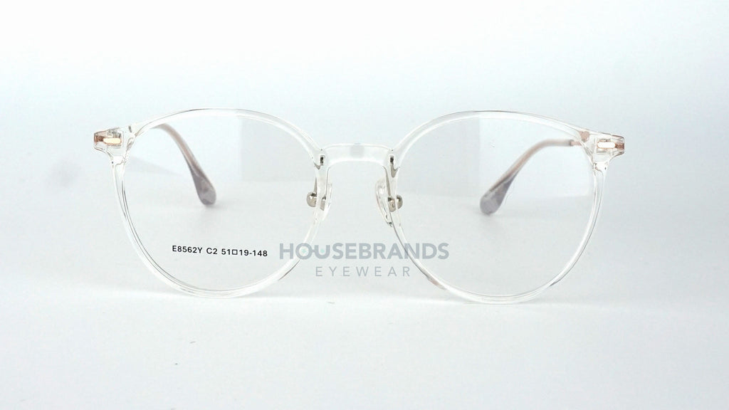 Clear Round Silver Mixed Glasses (E8562Y-C2)