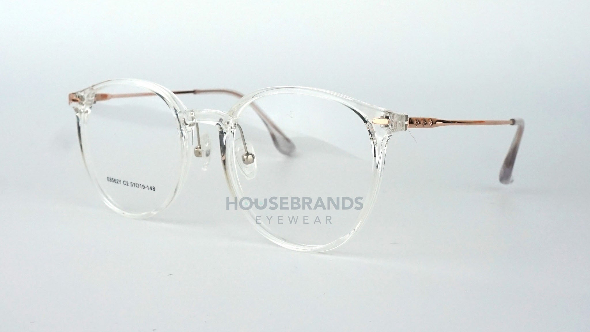 Clear Round Silver Mixed Glasses (E8562Y-C2)