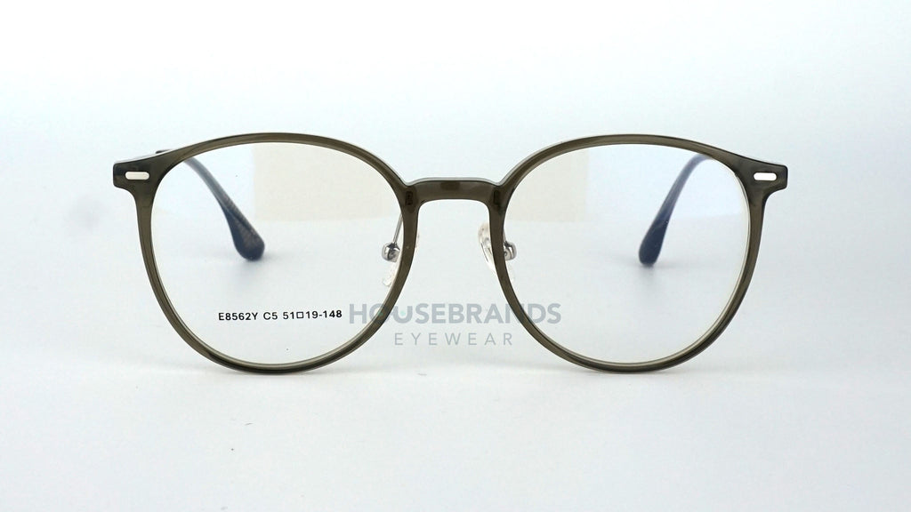 Olive Green Round Textured Frames (E8562Y-C5)