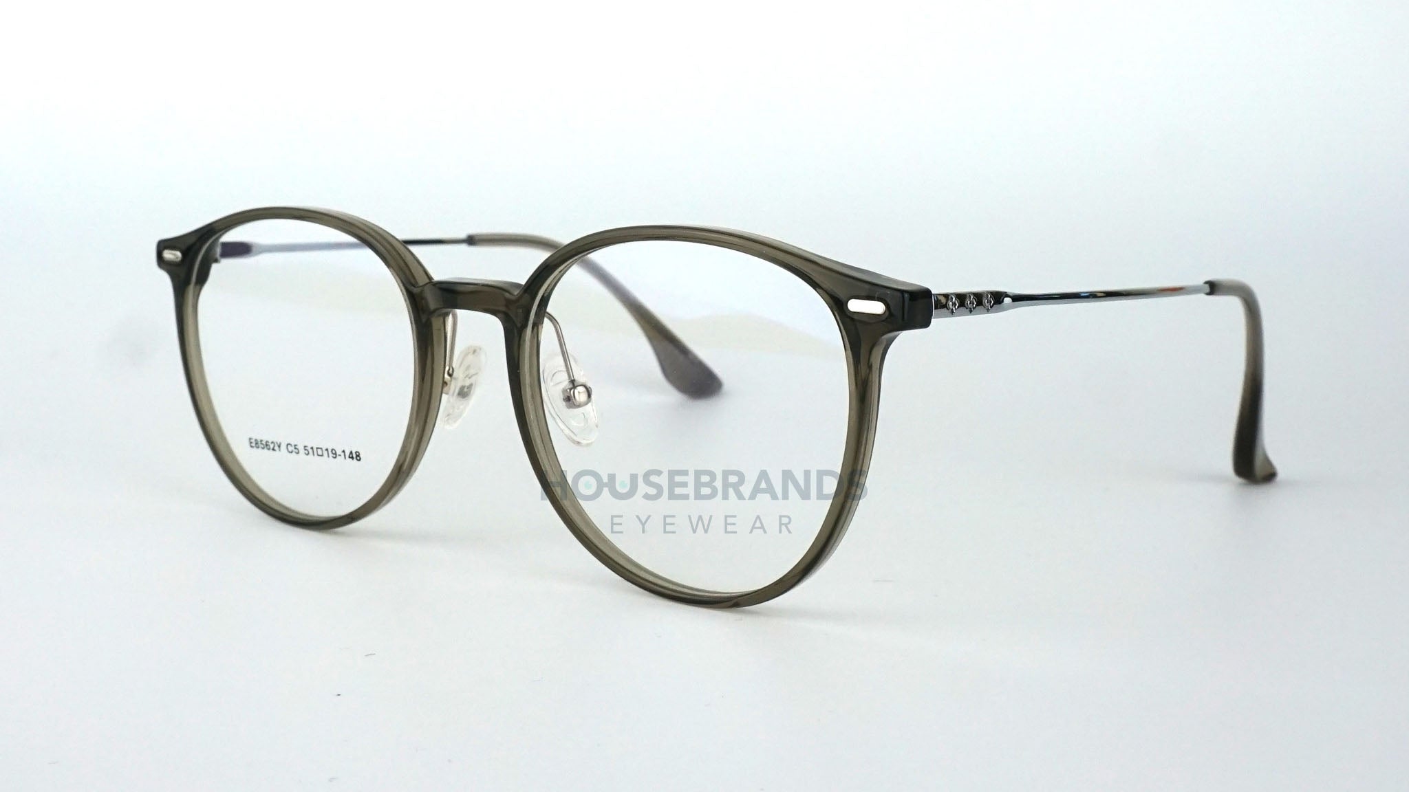 Olive Green Round Textured Frames (E8562Y-C5)