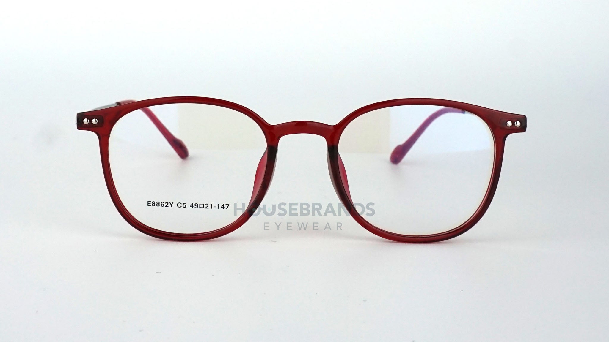 Vibrant Red Round Mixed Frames (E8862Y-C5)