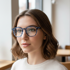 Classic Blue Rectangular eyeglass