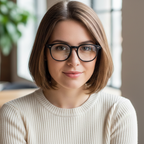 Classic Black Rectangle Eyeglasses