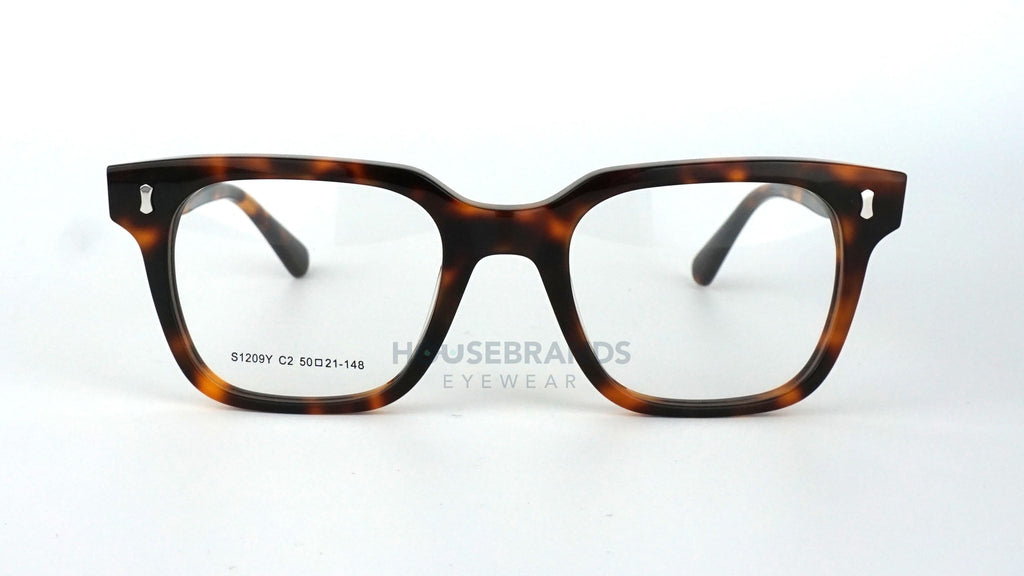 Classic Tortoise Thick Square Eyeglasses (S1209Y-C2)
