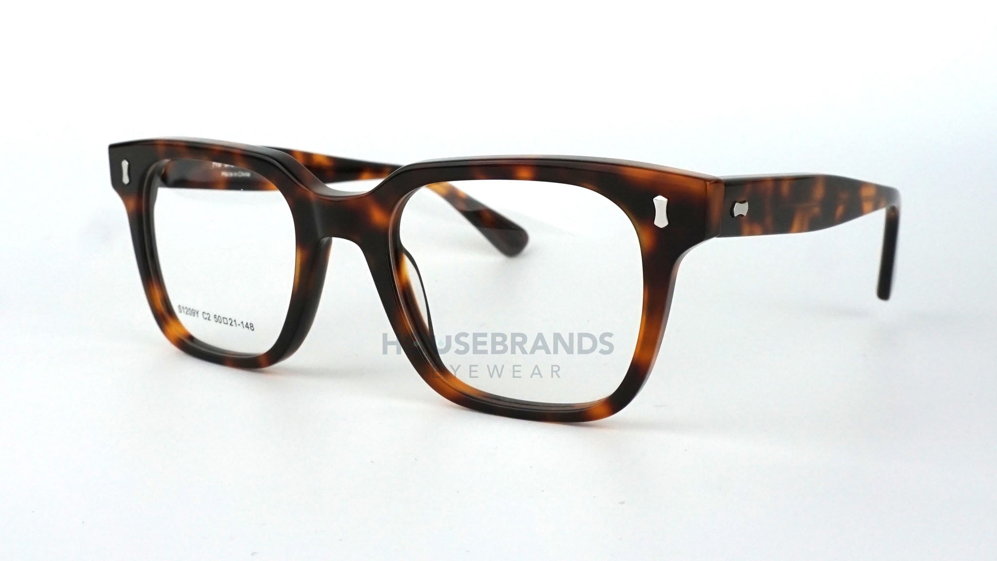 Classic Tortoise Thick Square Eyeglasses (S1209Y-C2)