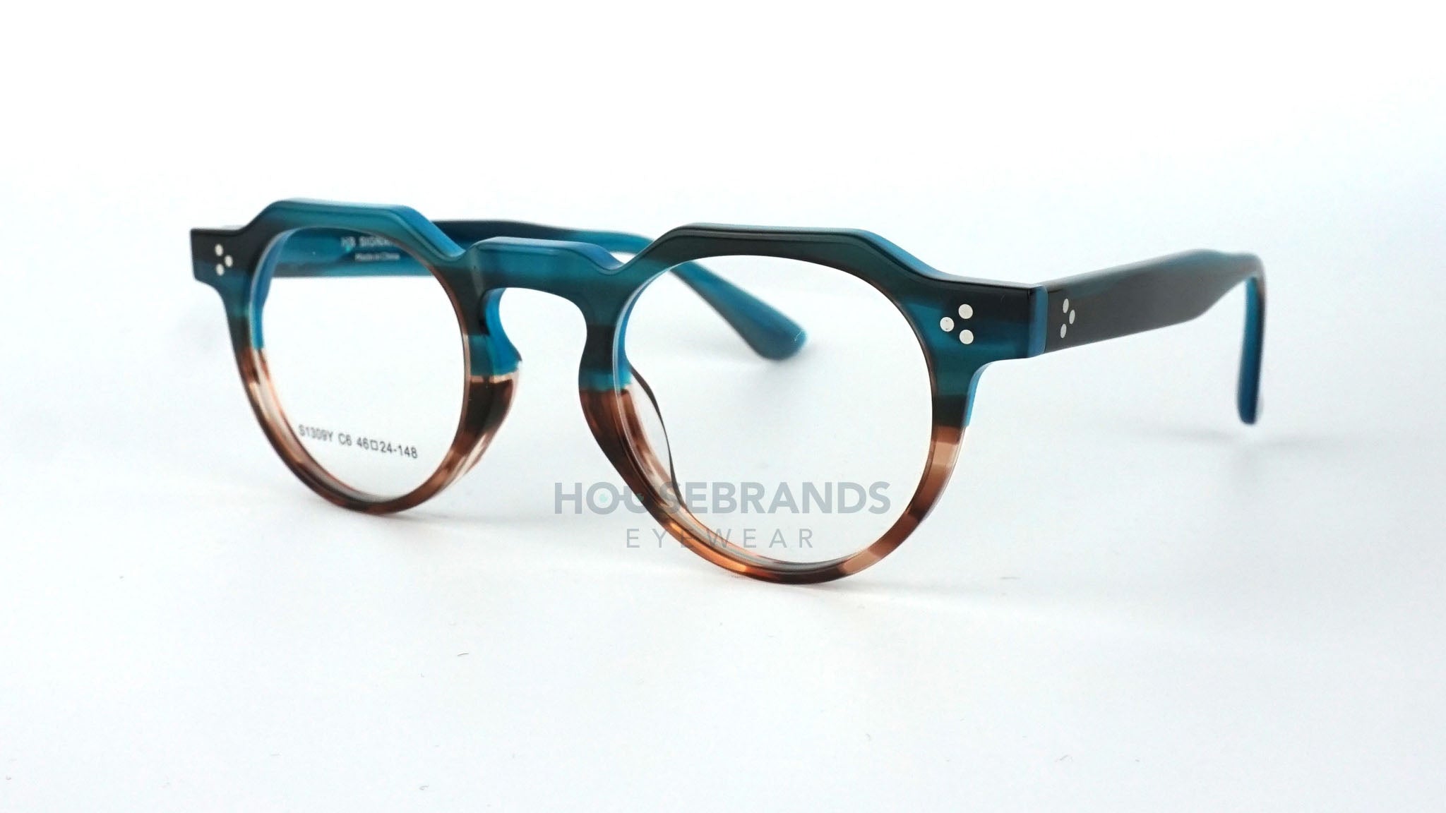 Teal Gradient Geometric Mixed Frames (S1309Y-C6)