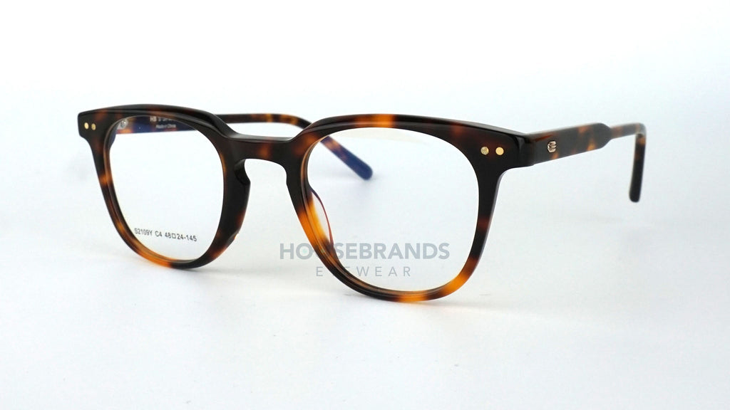 Rich Amber Tortoise Square Frames (S2109Y-C4)