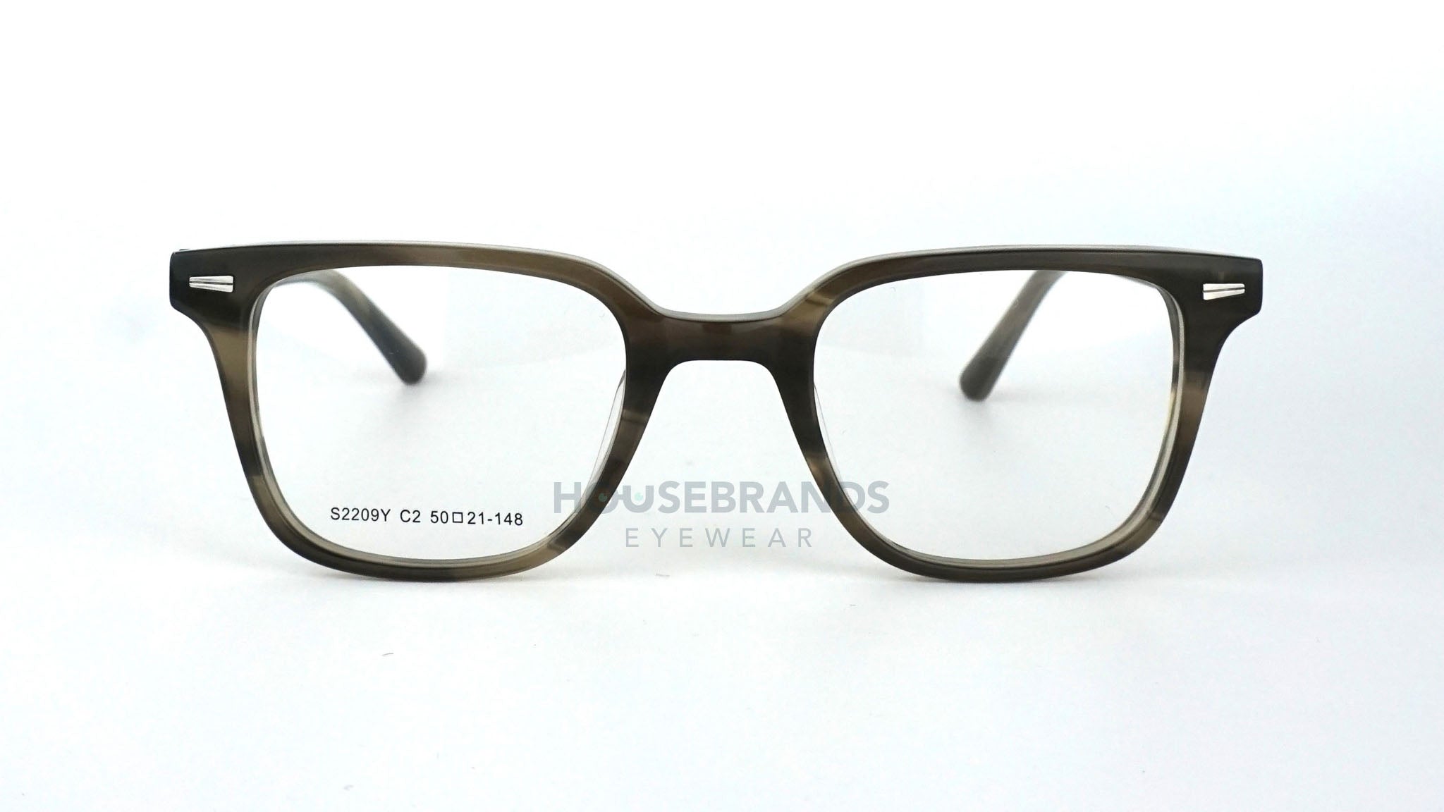 Earthy Olive Square Acetate Frames (S2209Y-C2)