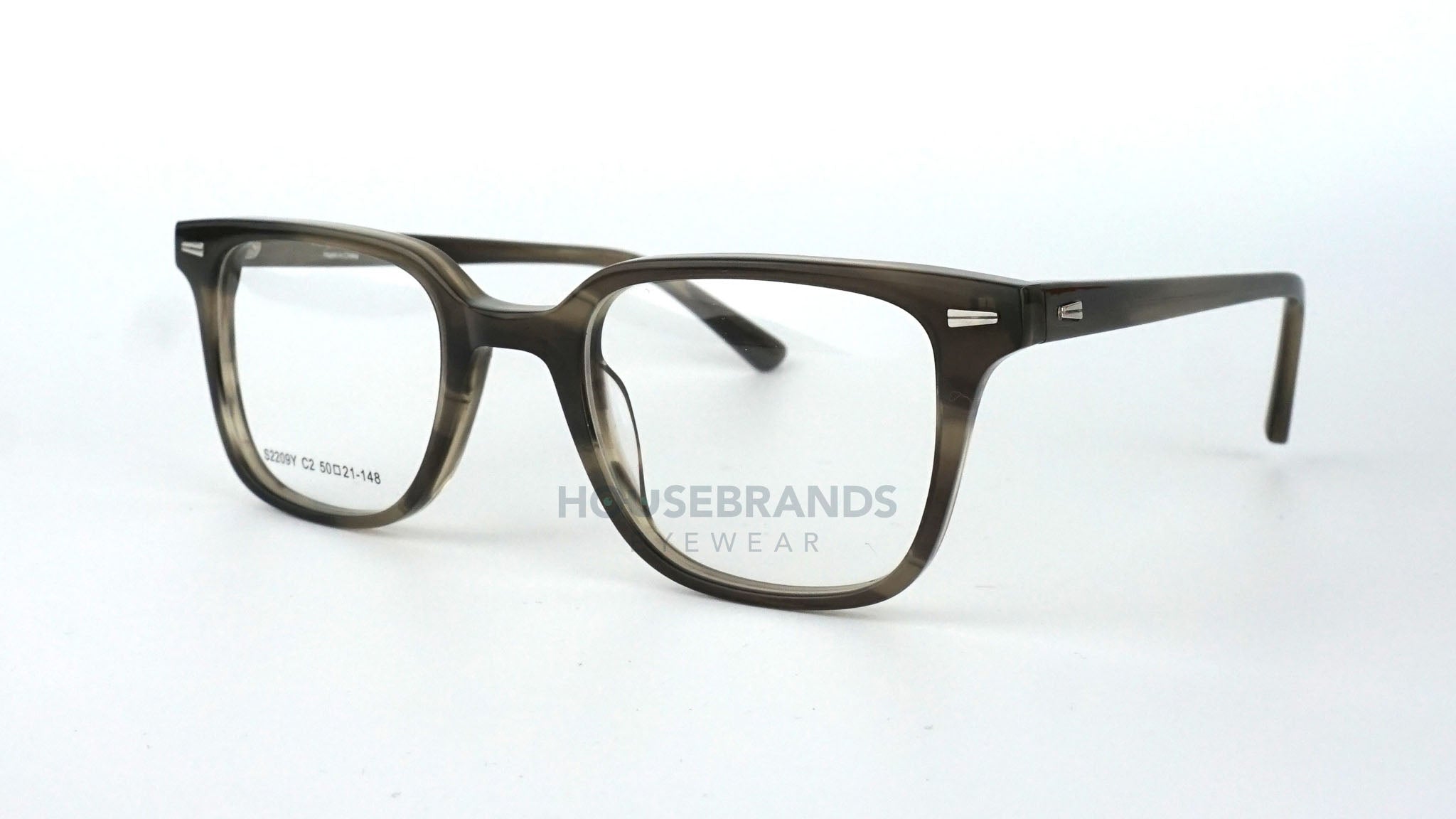 Earthy Olive Square Acetate Frames (S2209Y-C2)