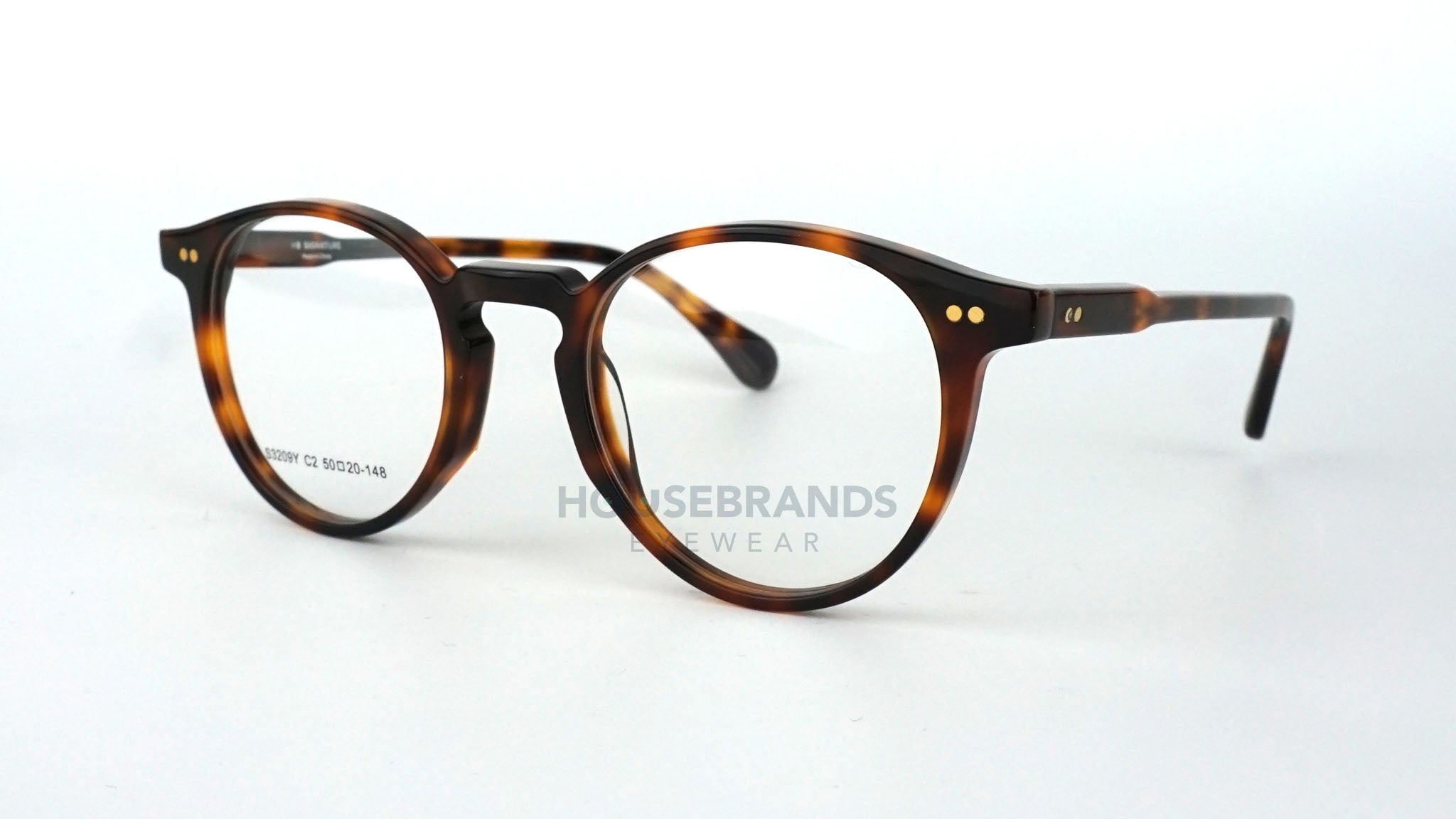 Timeless Tortoise Round Acetate Frames (S3209Y-C2)