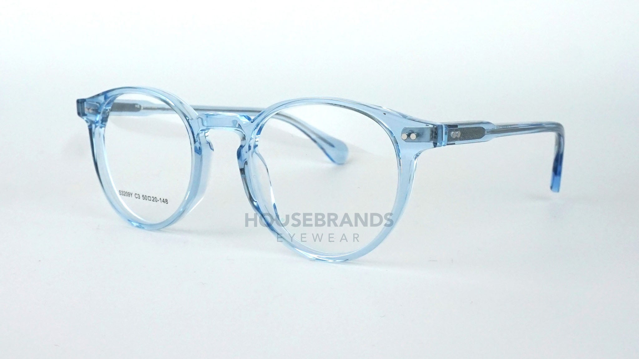 Translucent Blue Round Keyhole Frames (S3209Y-C3)