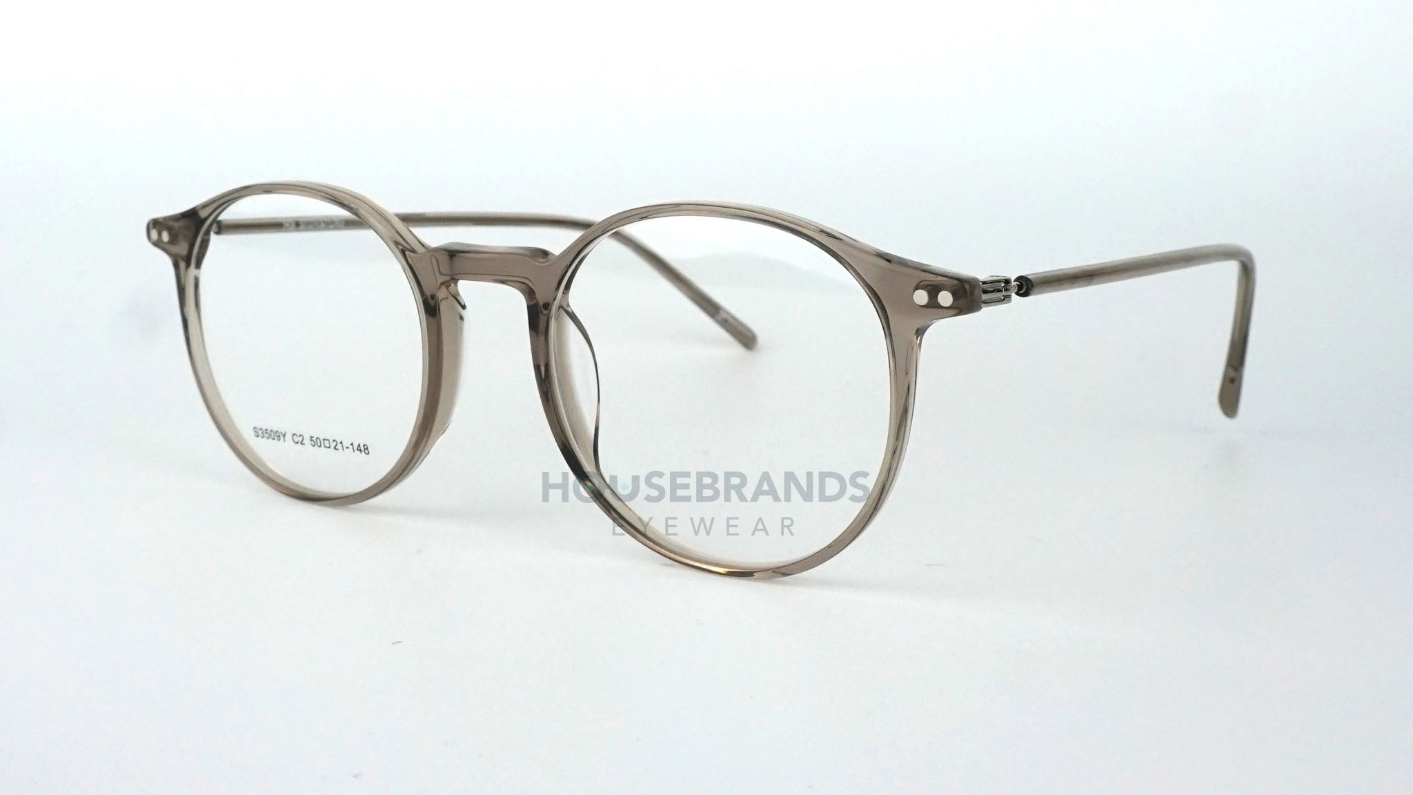 Translucent Grey Round Keyhole Frames (S3509Y-C2)