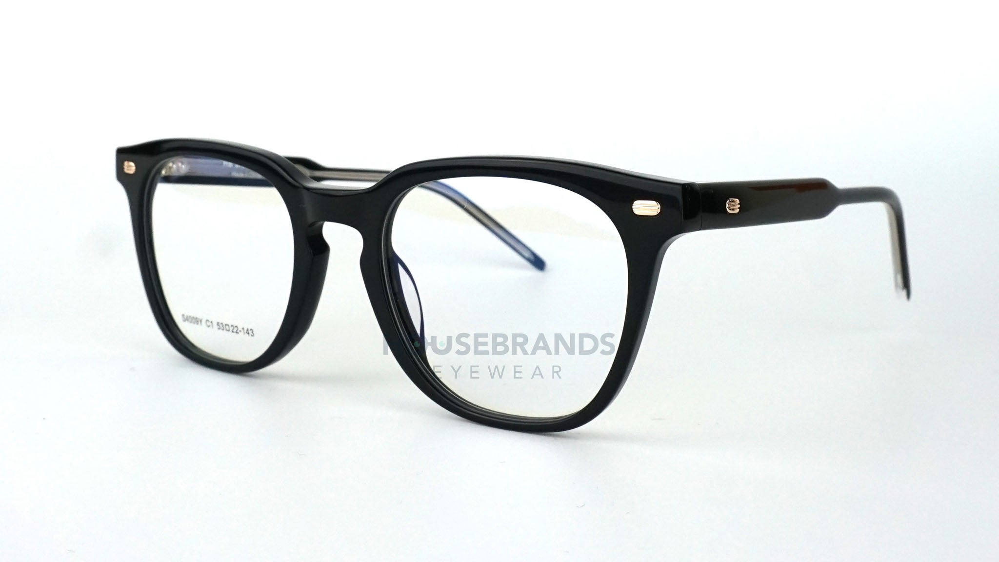 Everett Polished Onyx Wayfarer (S4009Y-C1)