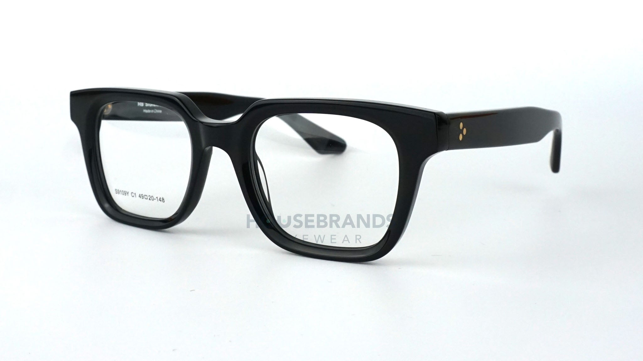 Titan Polished Black Chunky Frames (S9109Y-C1)
