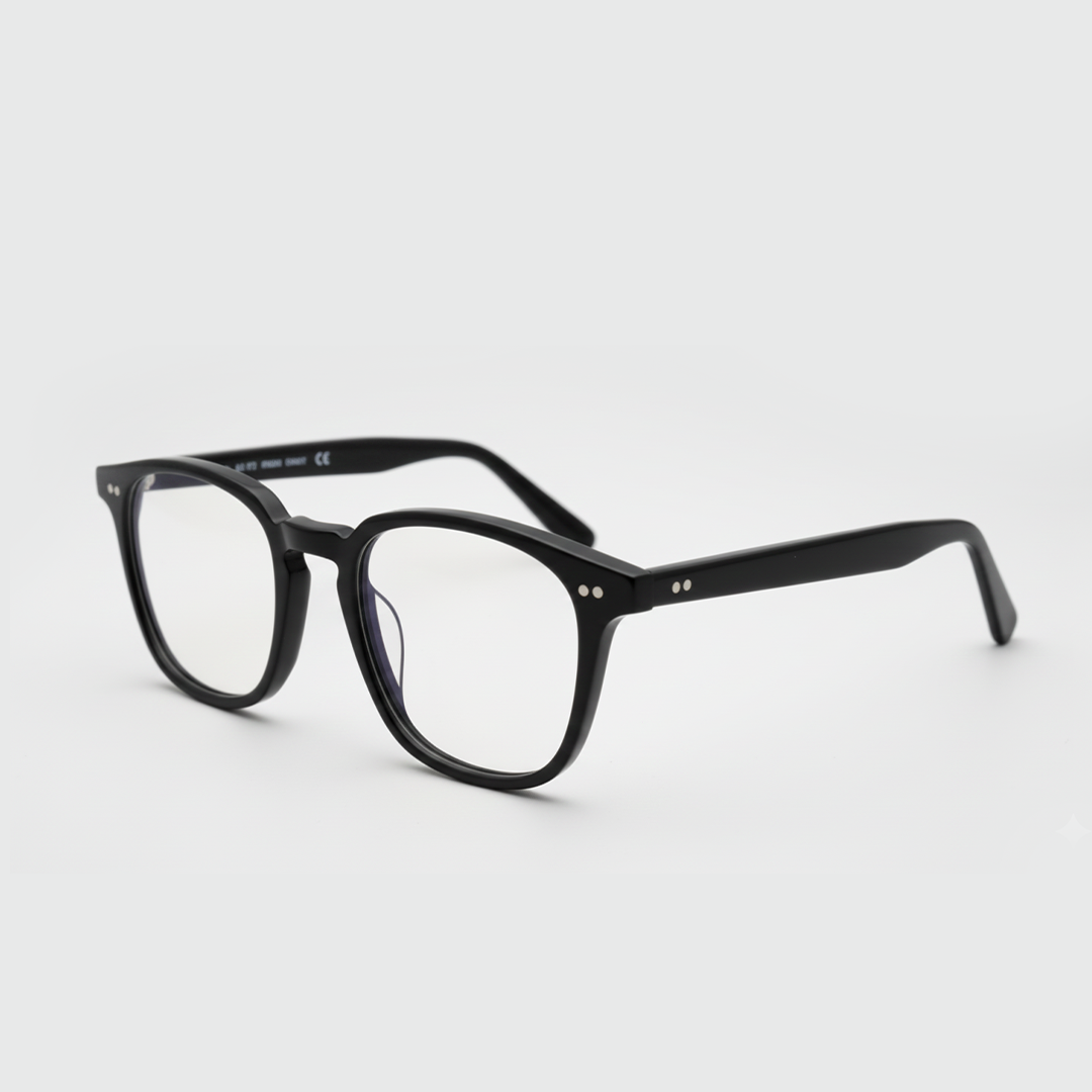 Classic Black Rectangle Eyeglasses